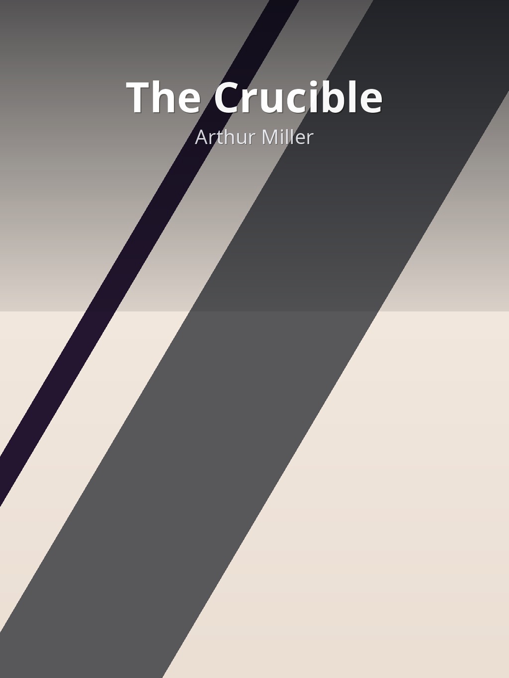 The Crucible by Arthur Miller book cover