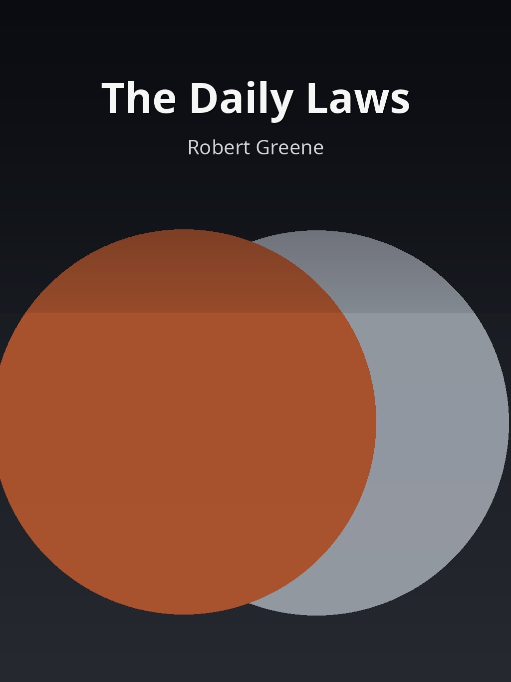 The Daily Laws by Robert Greene book cover