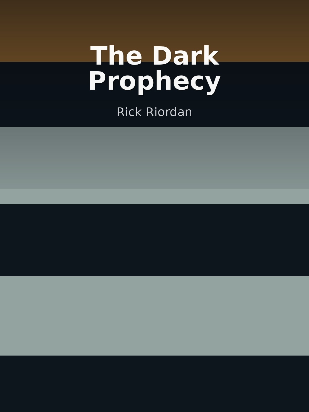 The Dark Prophecy by Rick Riordan book cover