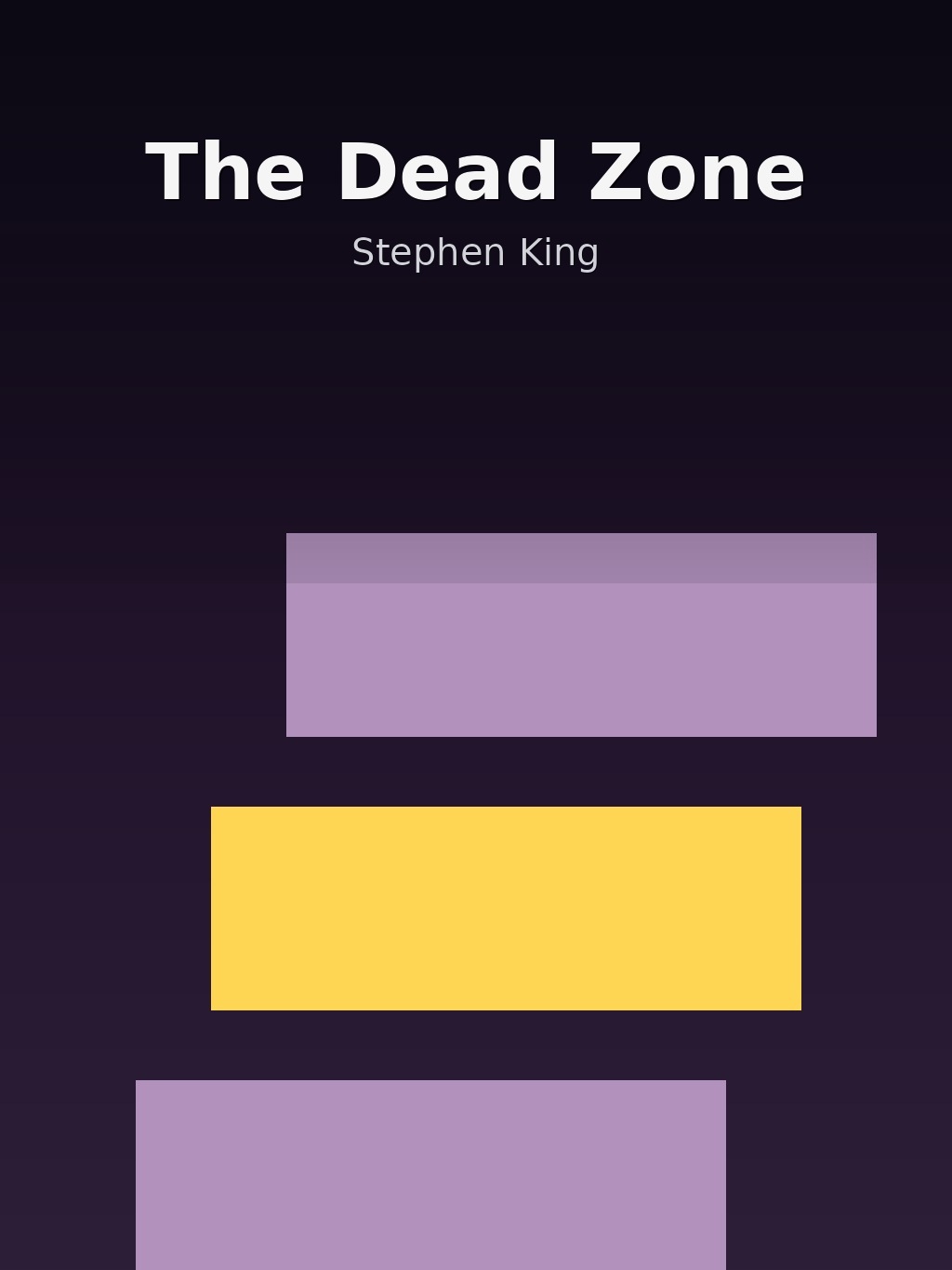 The Dead Zone by Stephen King book cover