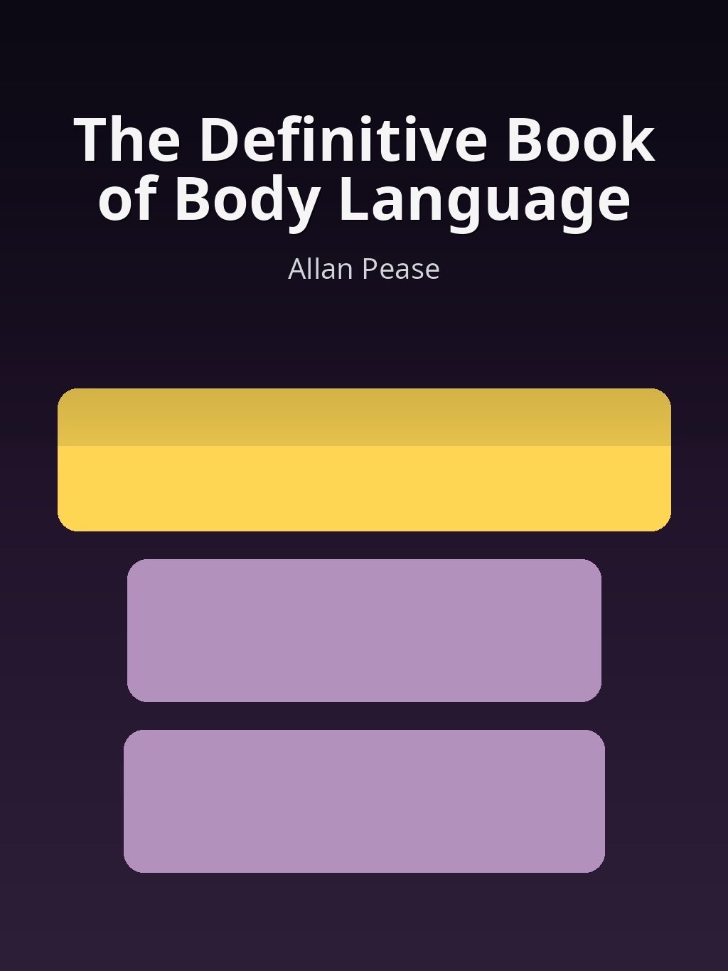The Definitive Book of Body Language by Allan Pease book cover