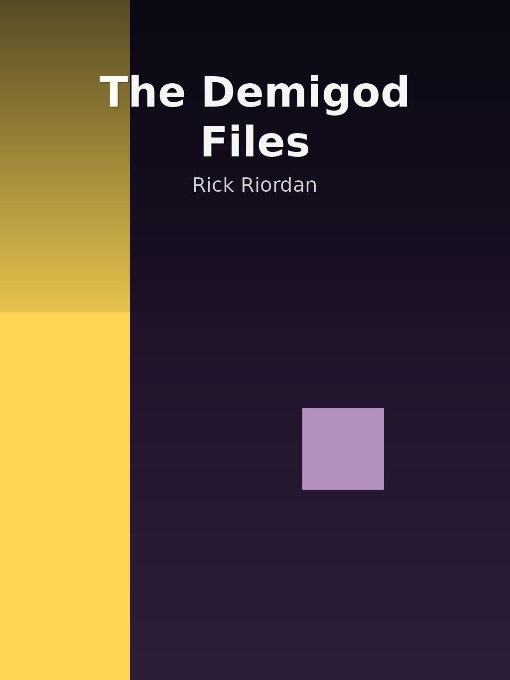 The Demigod Files by Rick Riordan book cover