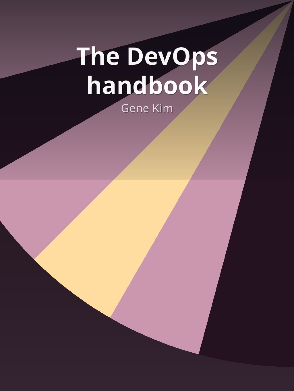 The DevOps handbook by Gene Kim book cover