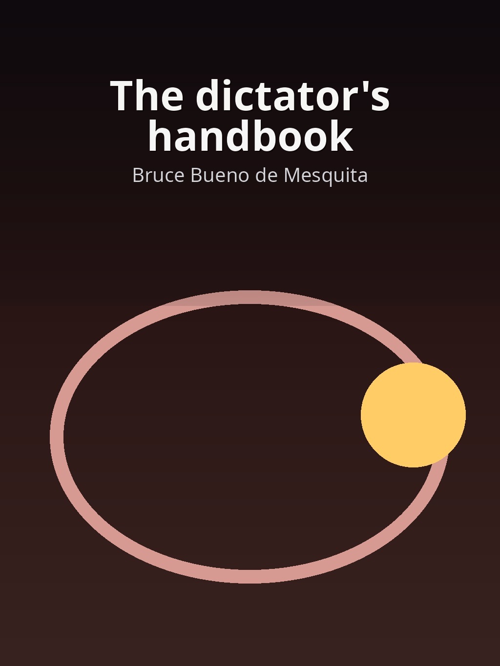 The dictator's handbook by Bruce Bueno de Mesquita book cover