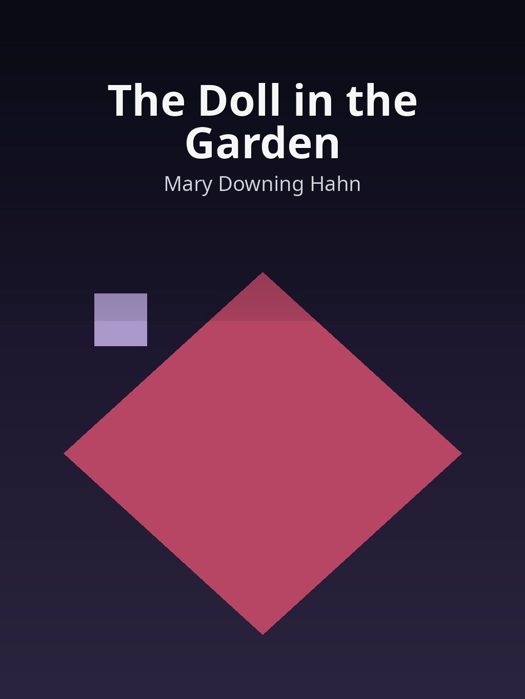 The Doll in the Garden by Mary Downing Hahn book cover