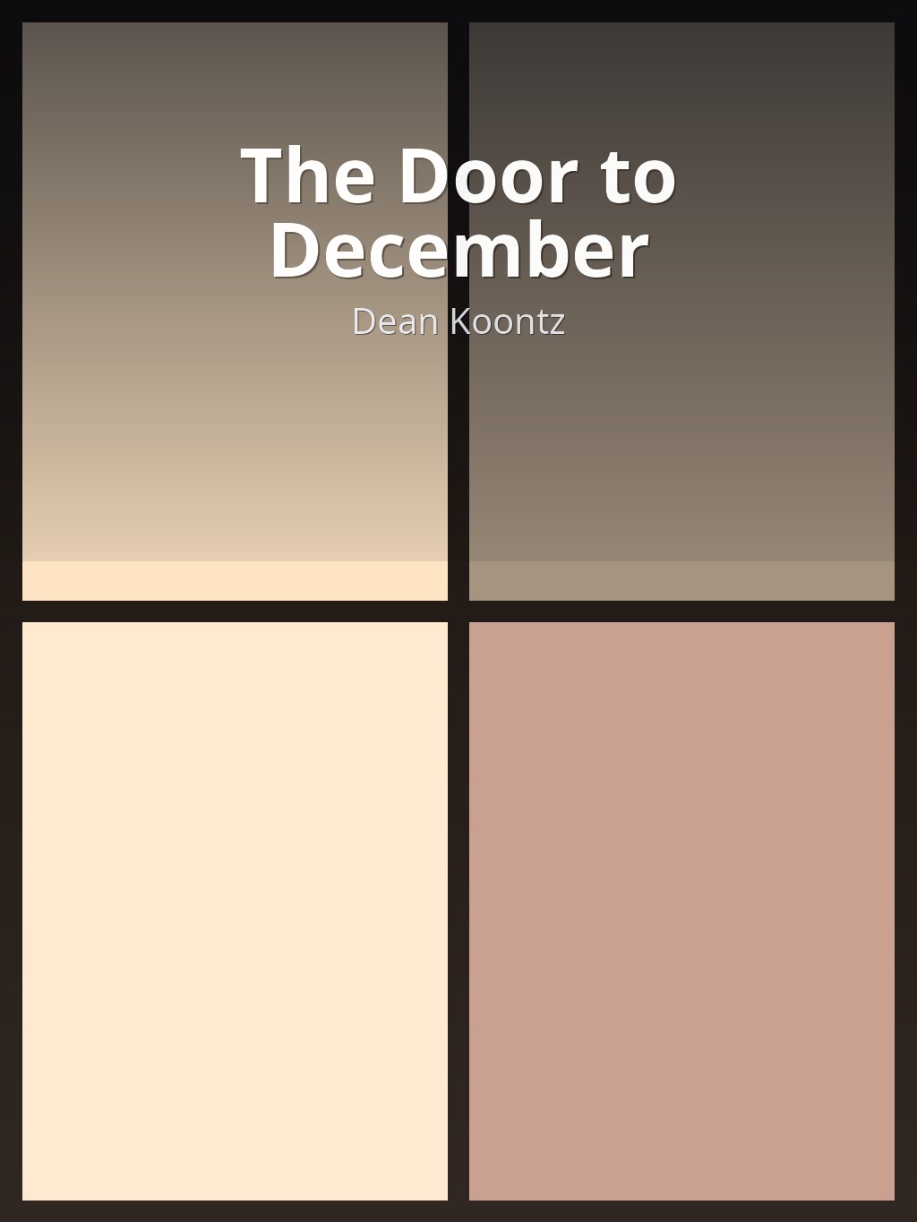 The Door to December by Dean Koontz book cover