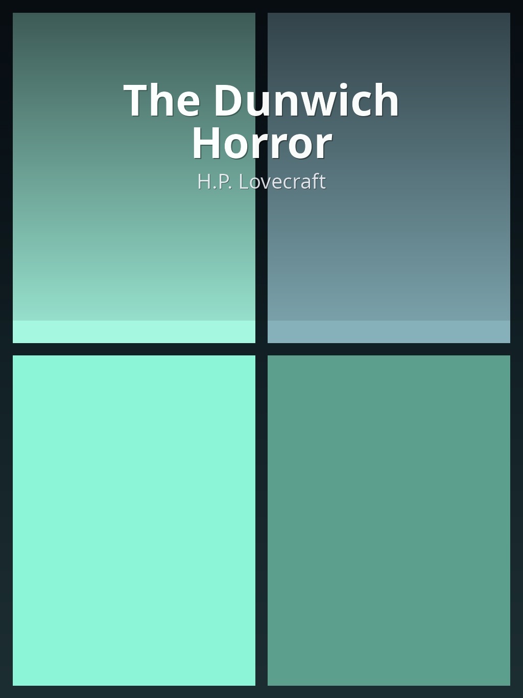 The Dunwich Horror by H.P. Lovecraft book cover