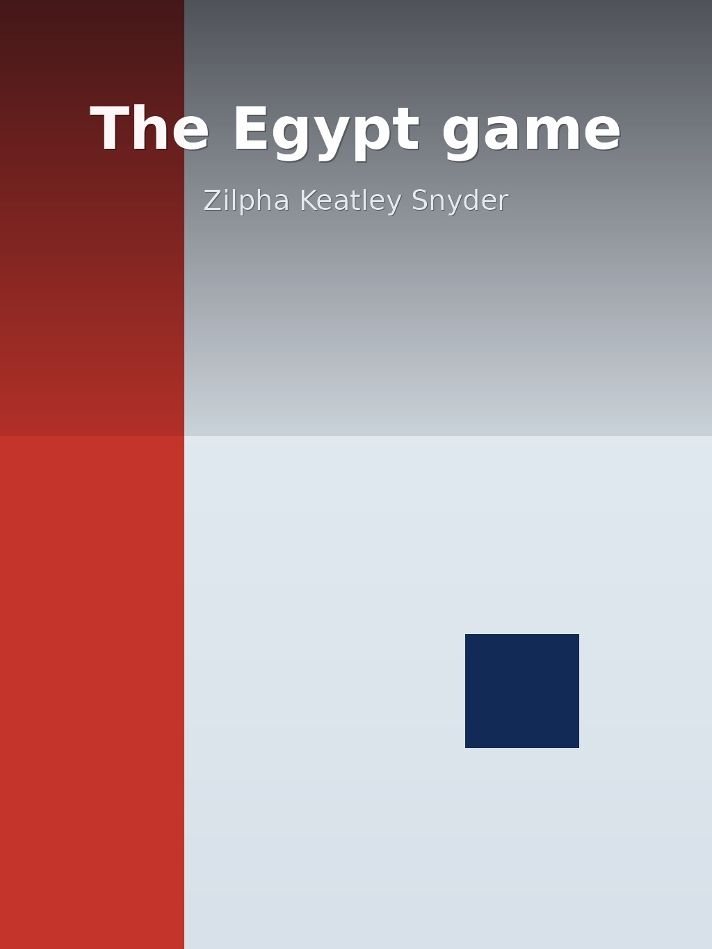 The Egypt game by Zilpha Keatley Snyder book cover