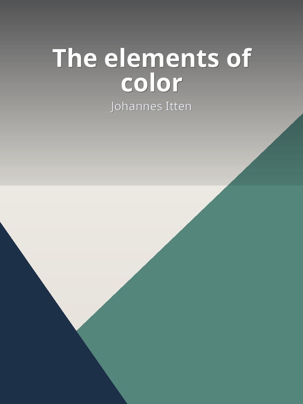 The elements of color by Johannes Itten book cover