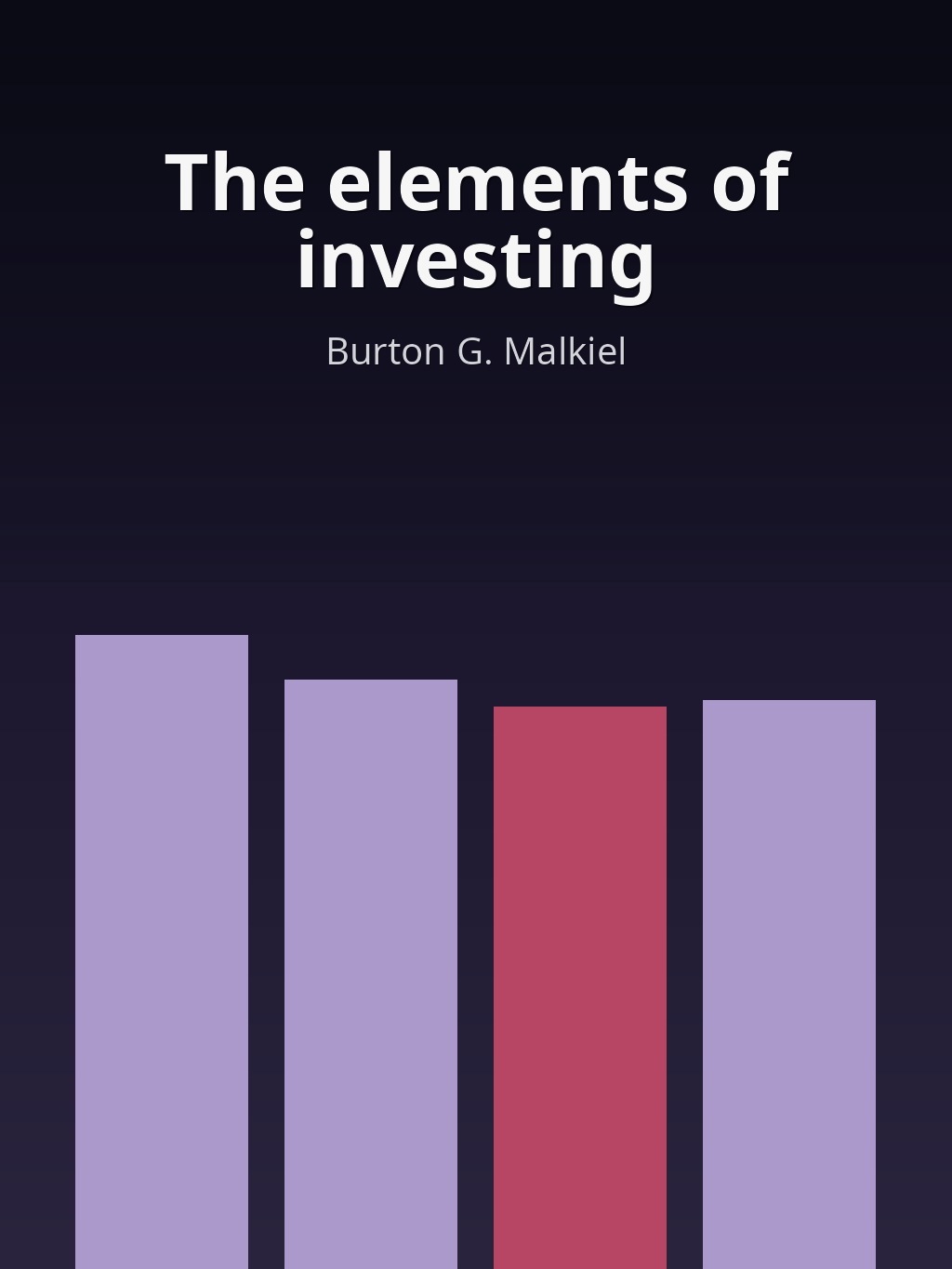 The elements of investing by Burton G. Malkiel book cover