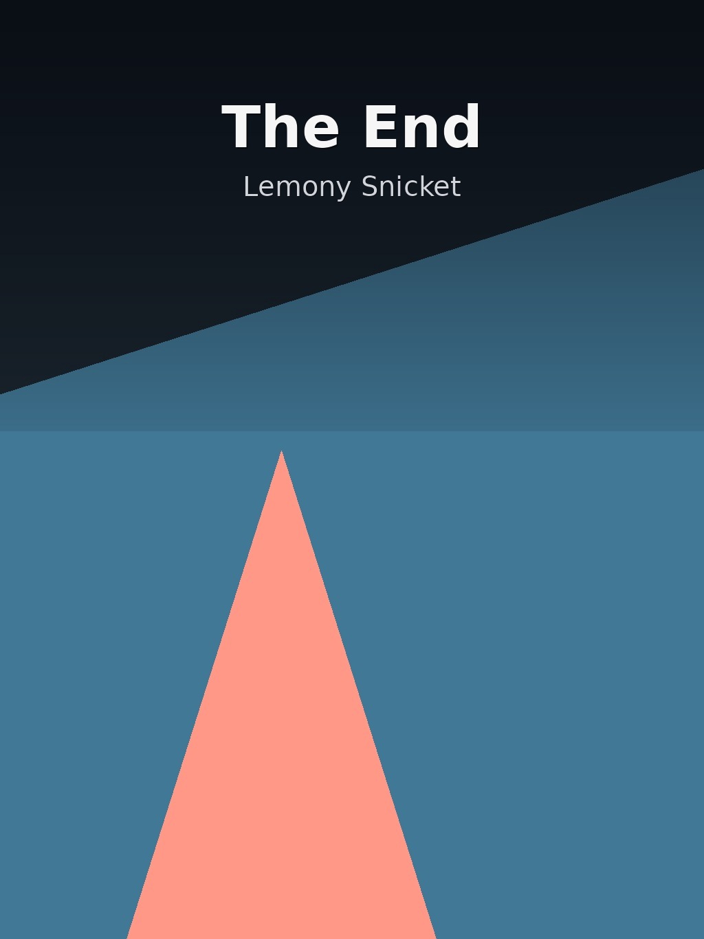 The End by Lemony Snicket book cover