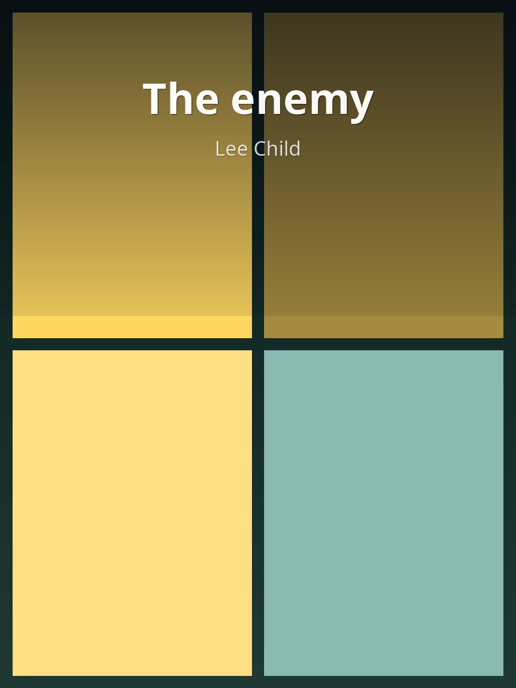 The enemy by Lee Child book cover