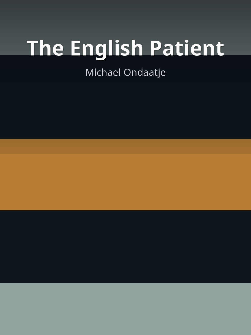 The English Patient by Michael Ondaatje book cover