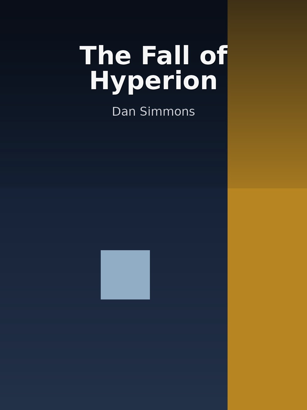 The Fall of Hyperion by Dan Simmons book cover