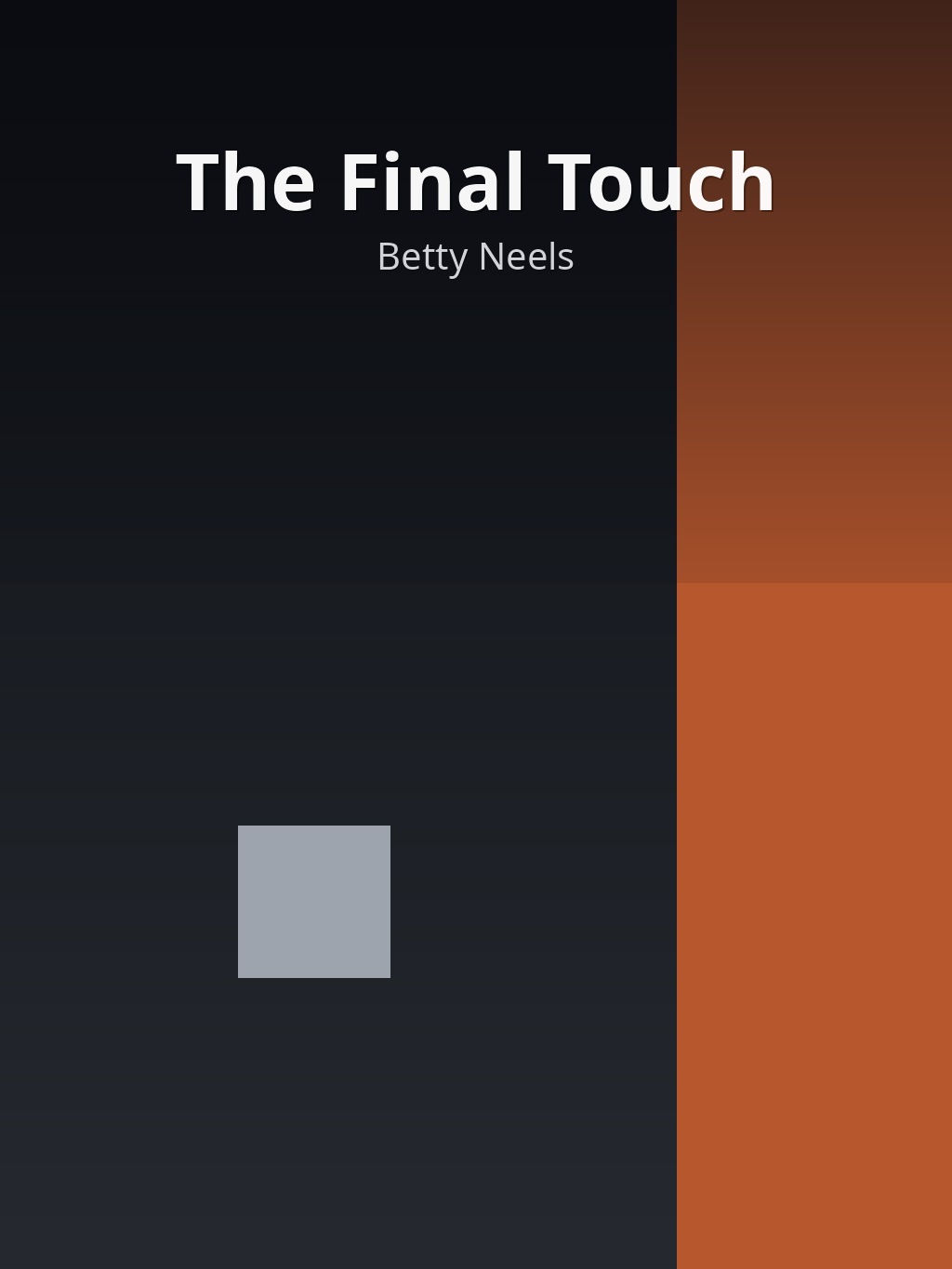The Final Touch by Betty Neels book cover