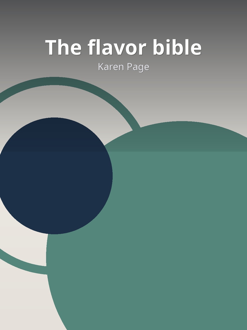 The flavor bible by Karen Page book cover