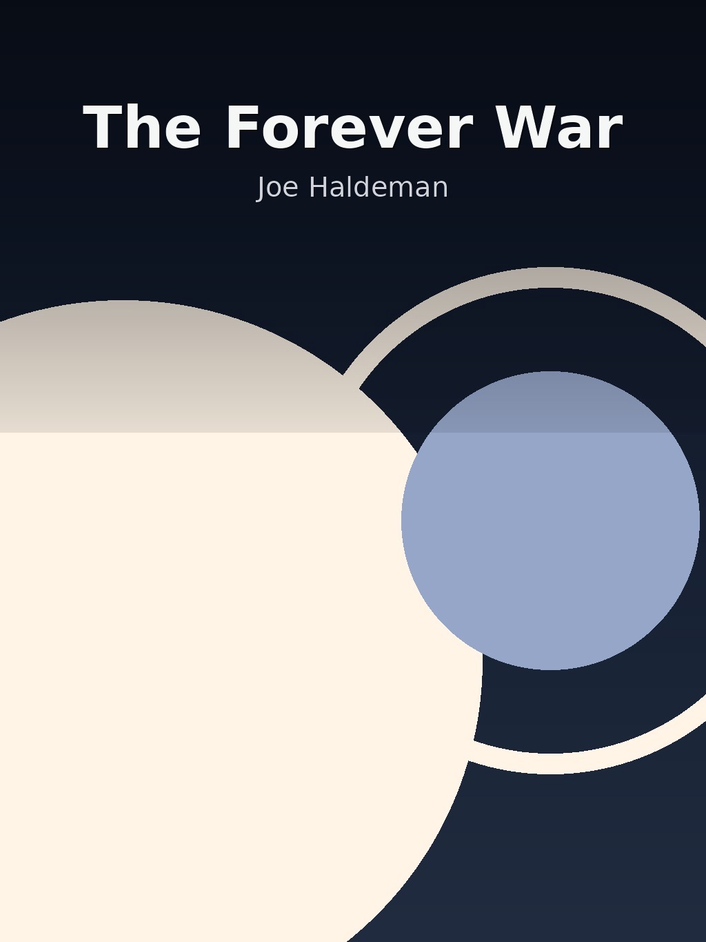 The Forever War by Joe Haldeman book cover