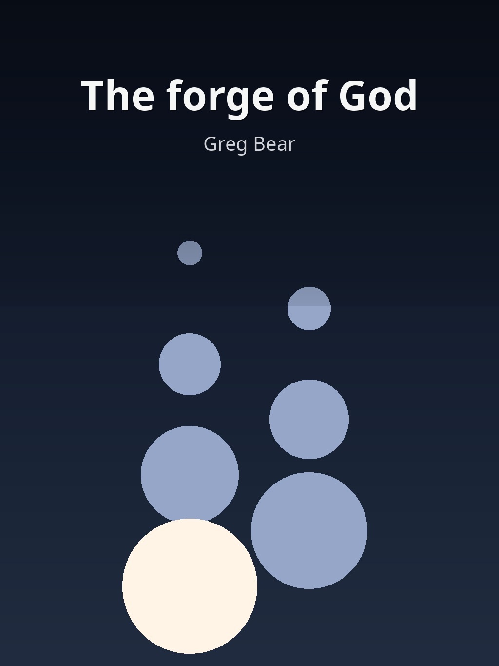 The forge of God by Greg Bear book cover