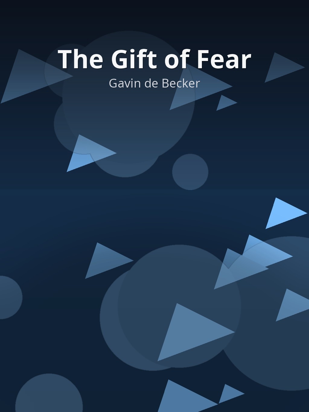 The Gift of Fear by Gavin de Becker book cover
