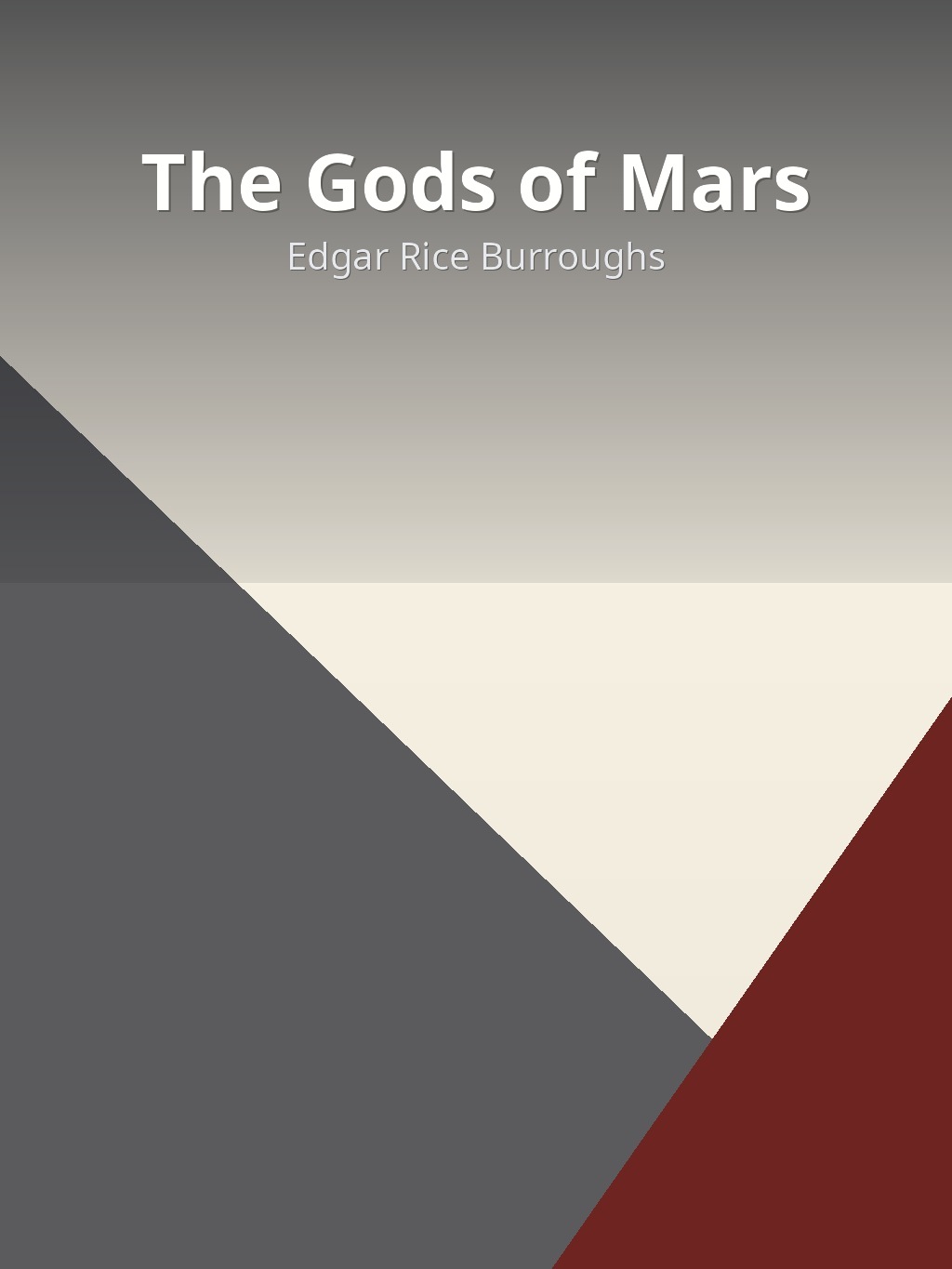 The Gods of Mars by Edgar Rice Burroughs book cover