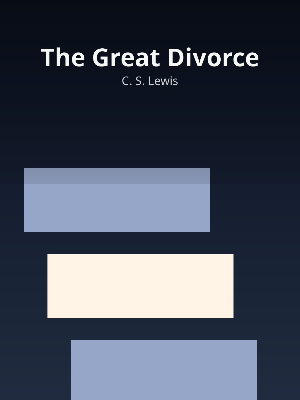 The Great Divorce by C. S. Lewis book cover