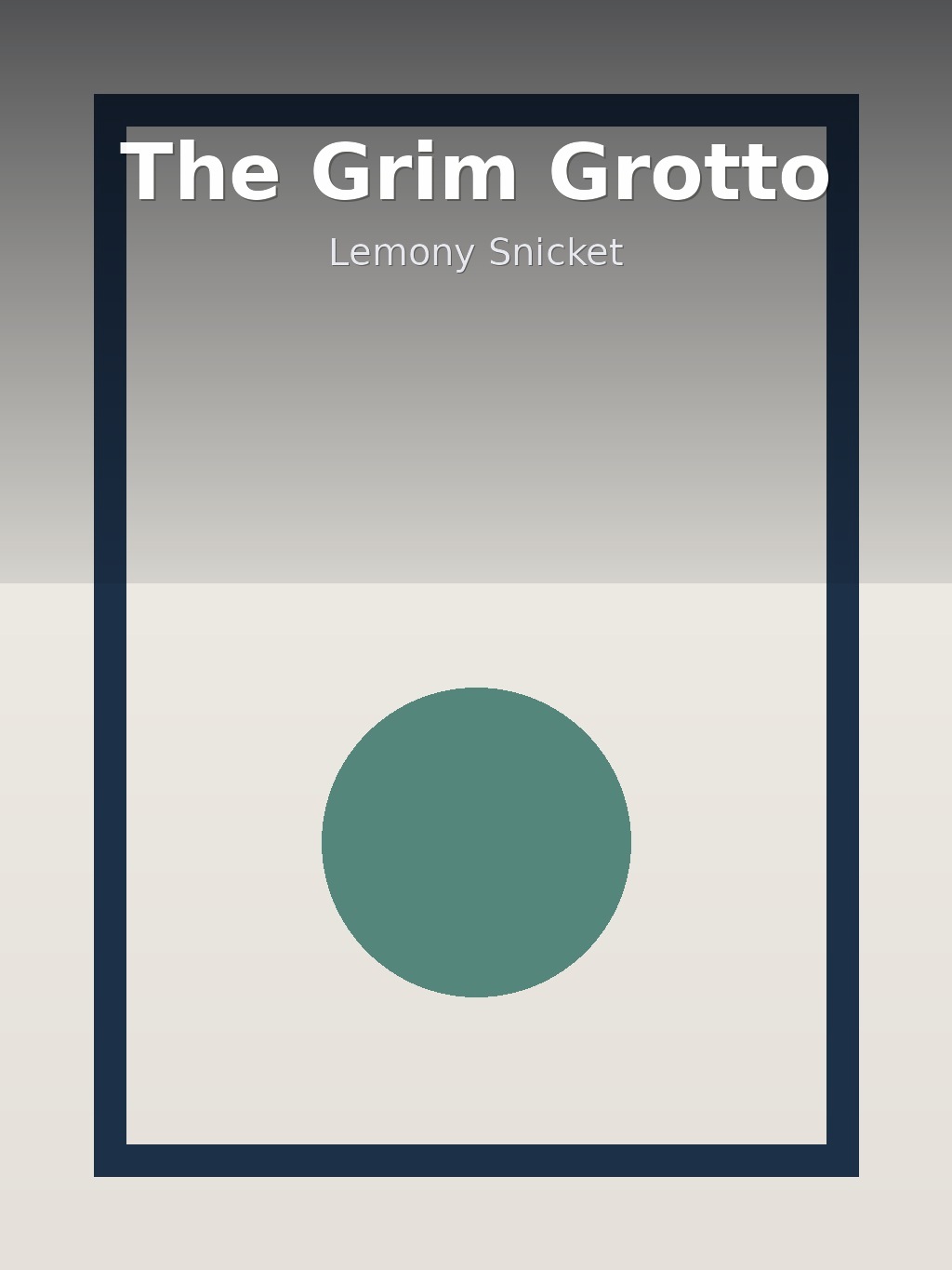 The Grim Grotto by Lemony Snicket book cover