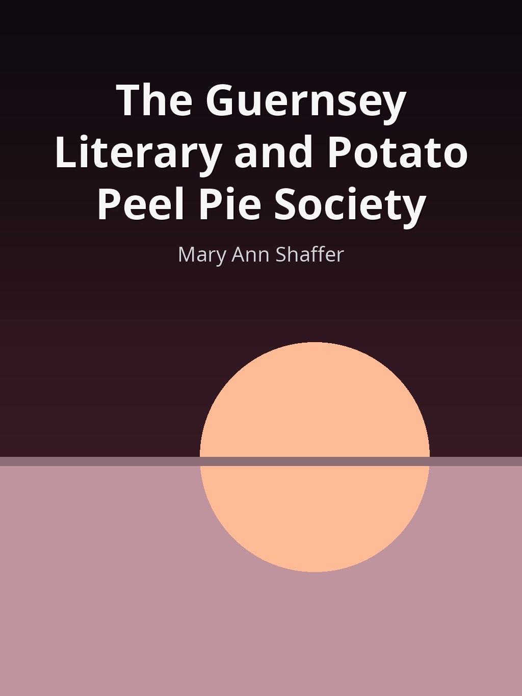 The Guernsey Literary and Potato Peel Pie Society by Mary Ann Shaffer book cover