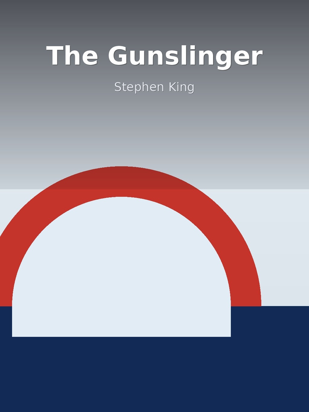 The Gunslinger by Stephen King book cover