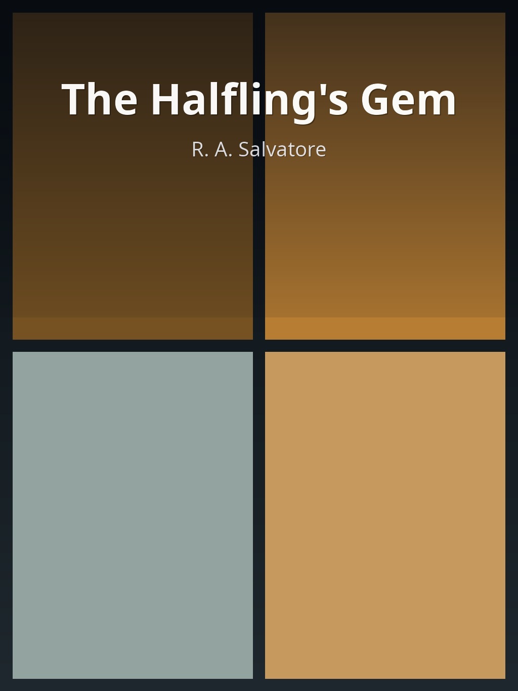 The Halfling's Gem by R. A. Salvatore book cover