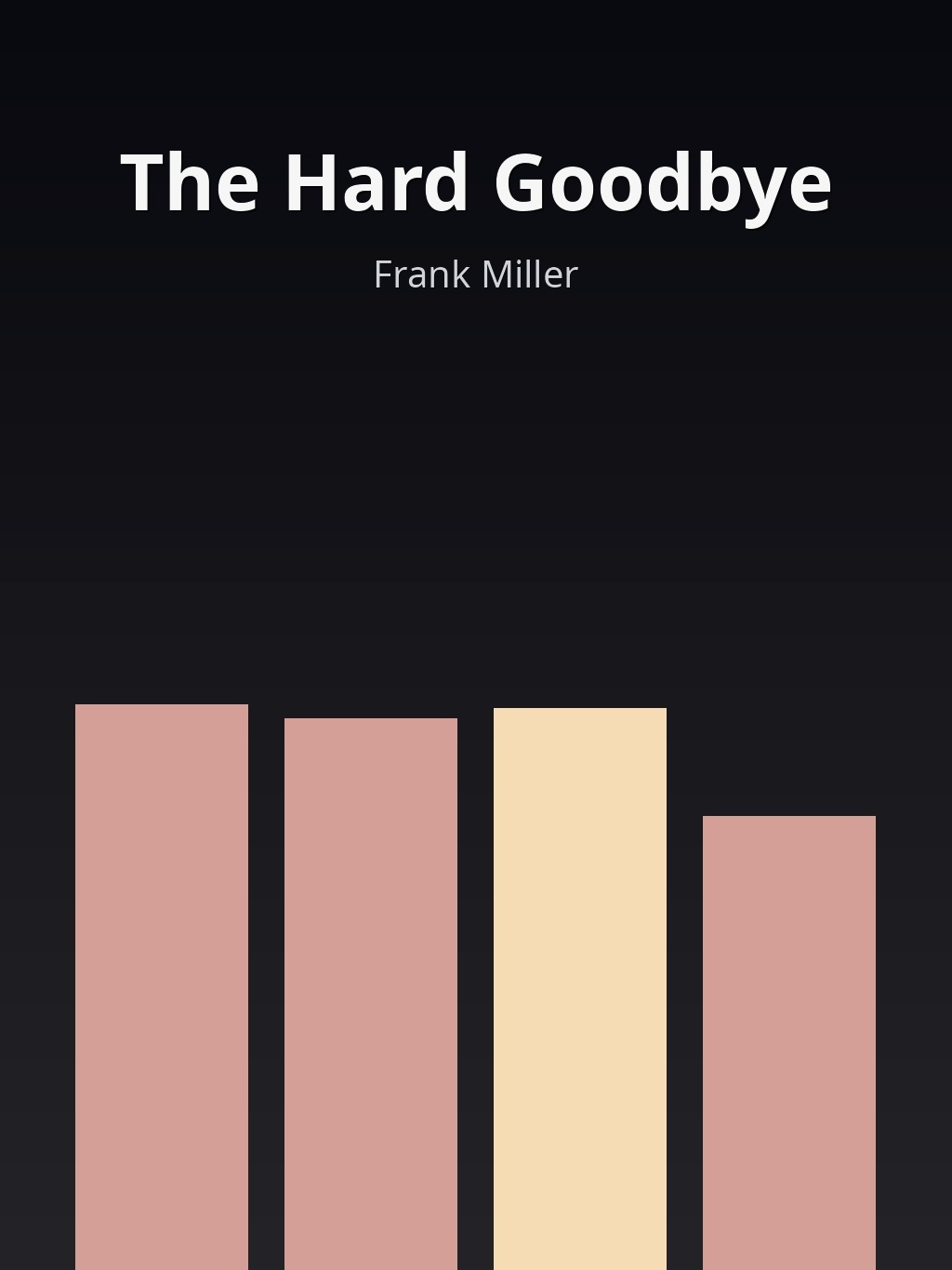 The Hard Goodbye by Frank Miller book cover