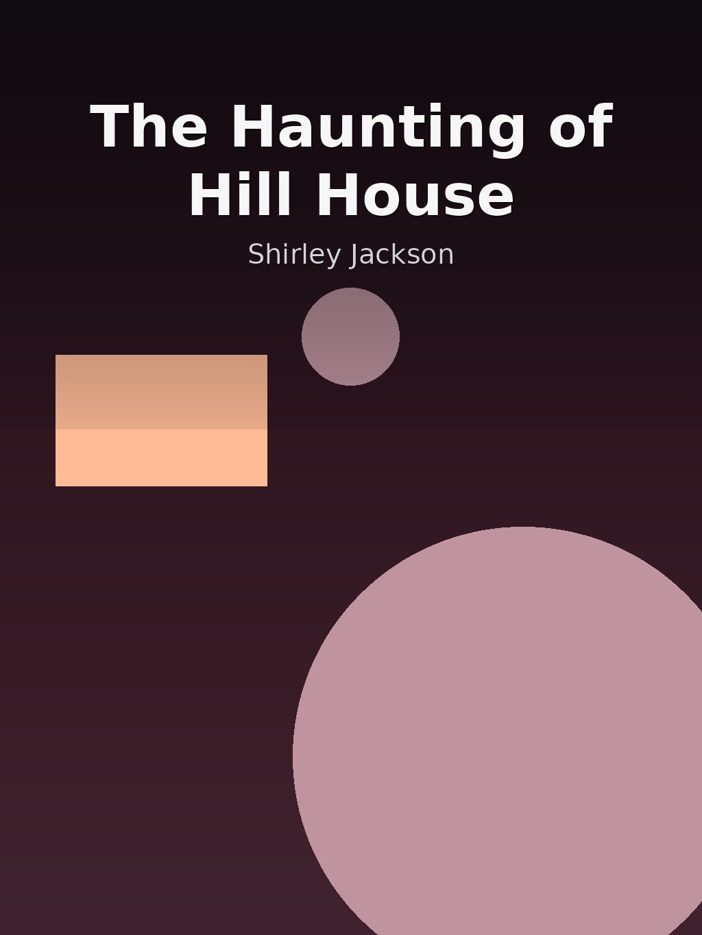 The Haunting of Hill House by Shirley Jackson book cover