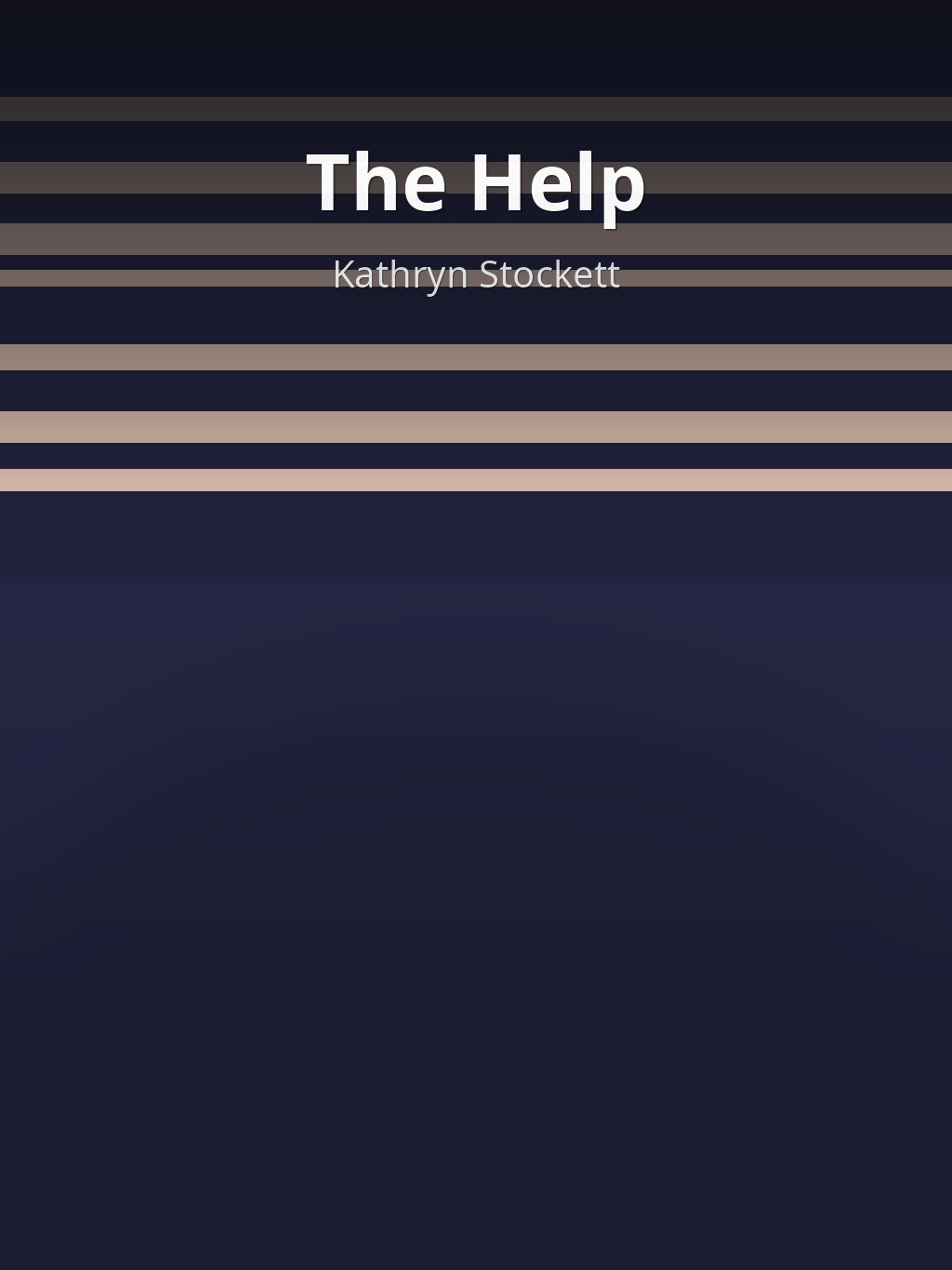 The Help by Kathryn Stockett book cover