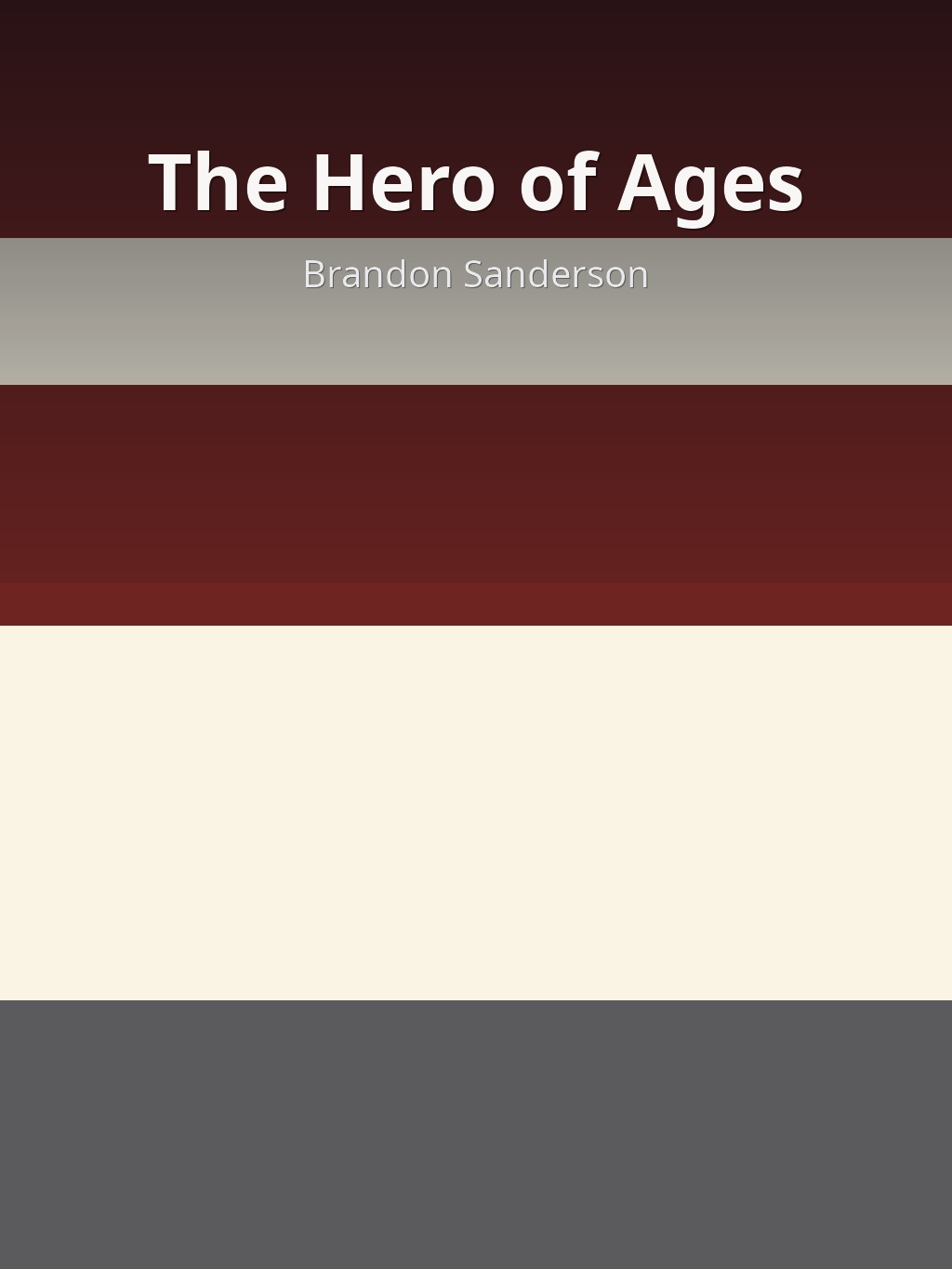 The Hero of Ages by Brandon Sanderson book cover