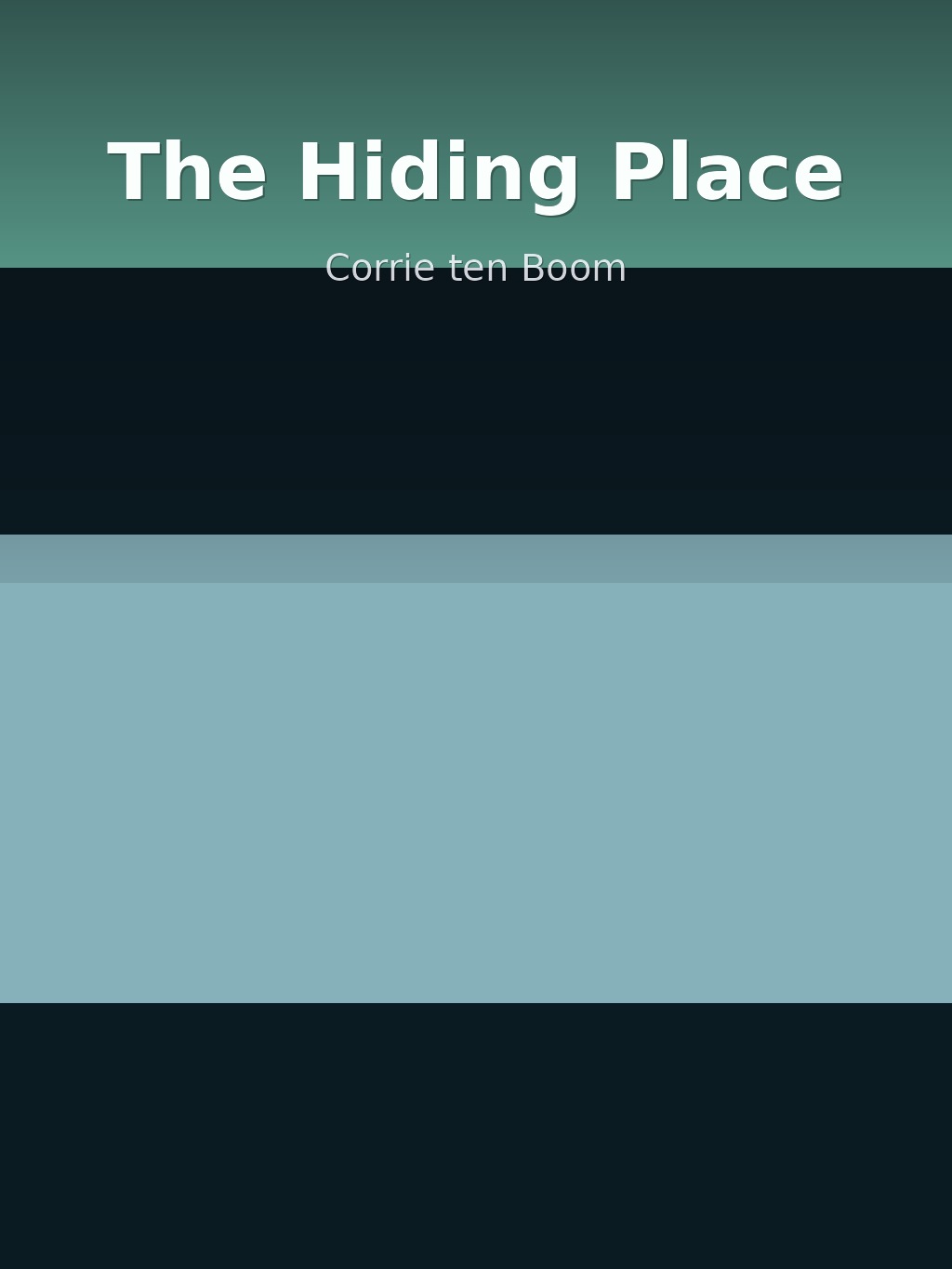 The Hiding Place by Corrie ten Boom book cover