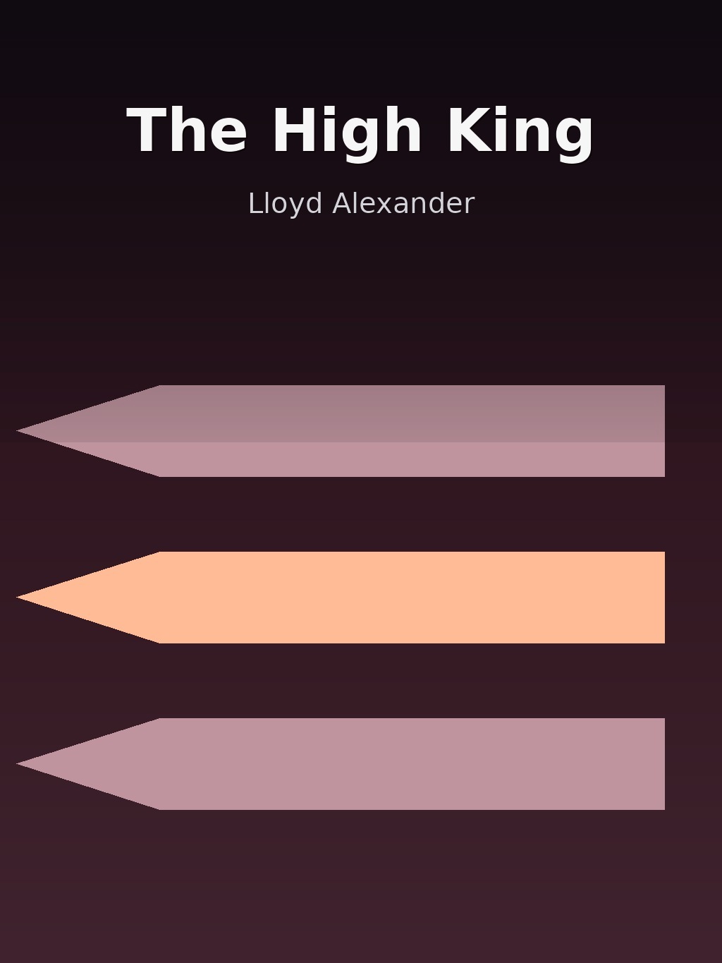 The High King by Lloyd Alexander book cover
