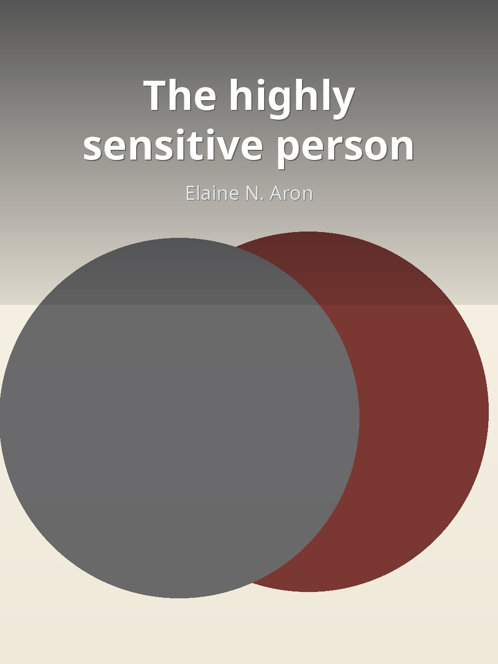 The highly sensitive person by Elaine N. Aron book cover