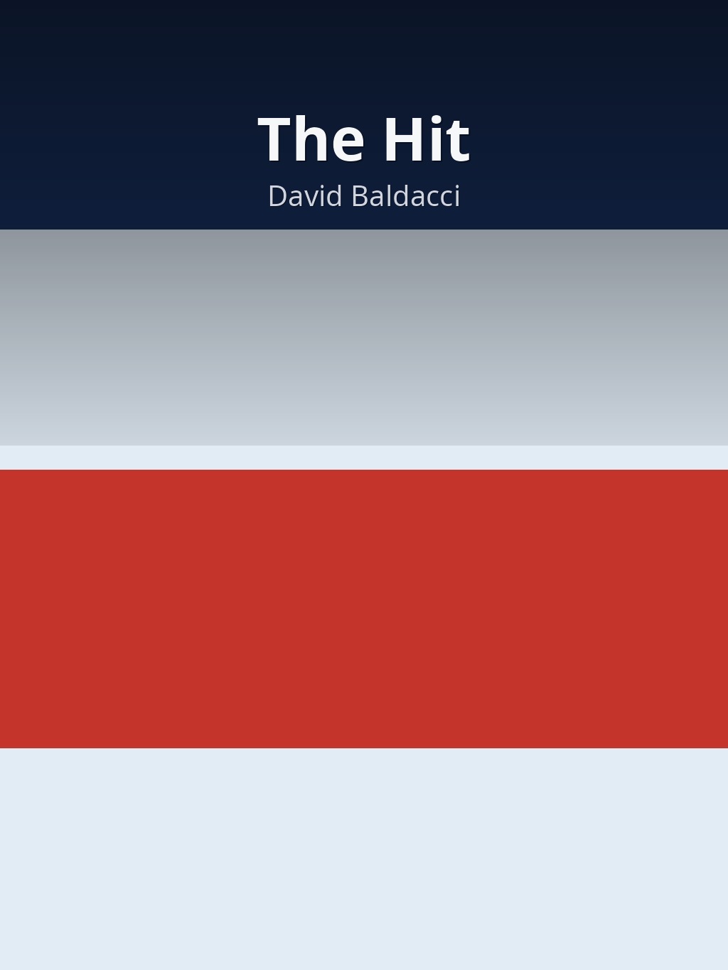 The Hit by David Baldacci book cover
