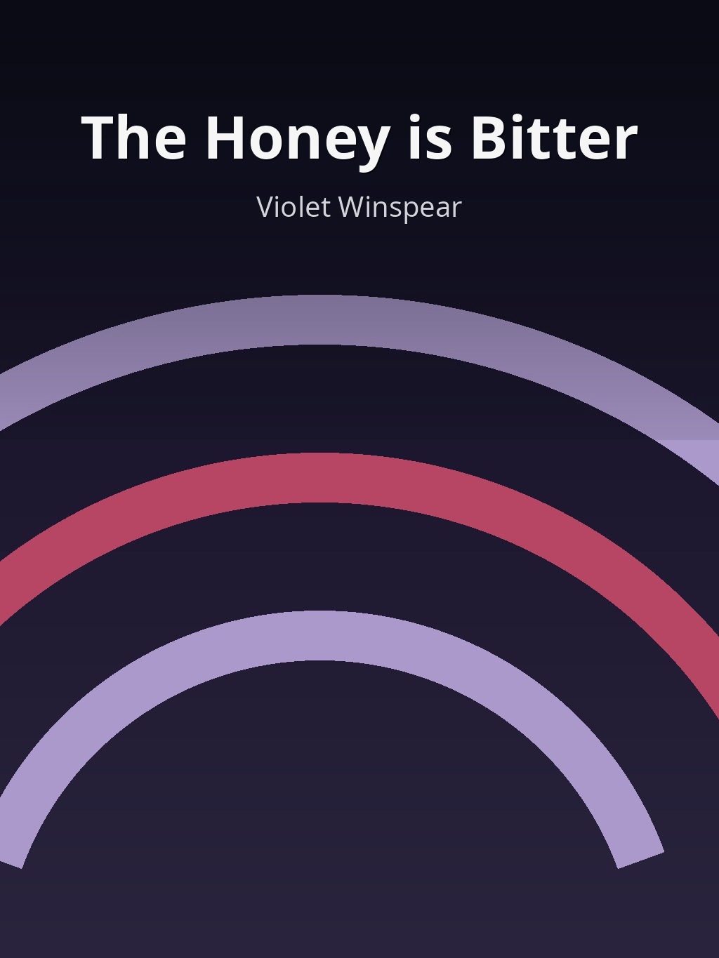 The Honey is Bitter by Violet Winspear book cover