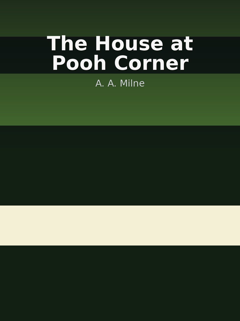 The House at Pooh Corner by A. A. Milne book cover