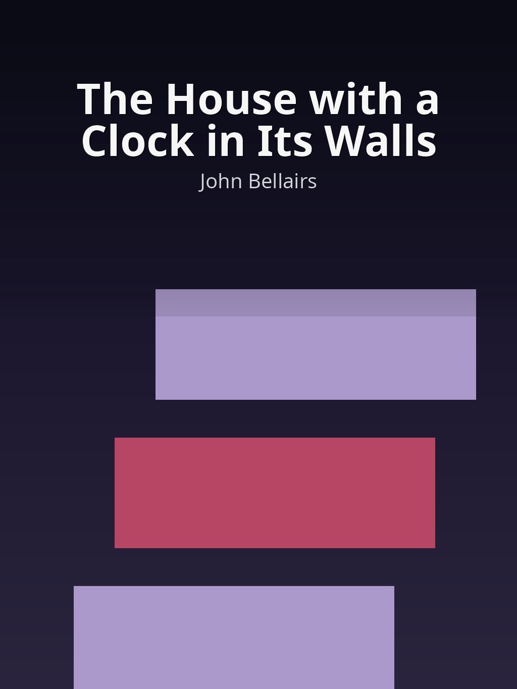 The House with a Clock in Its Walls by John Bellairs book cover