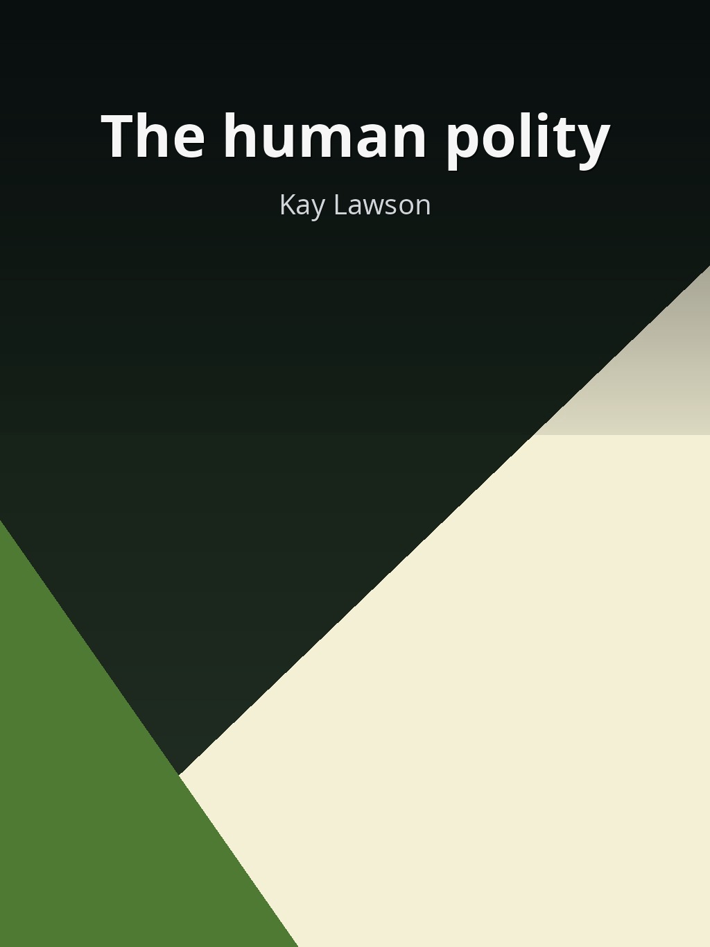 The human polity by Kay Lawson book cover