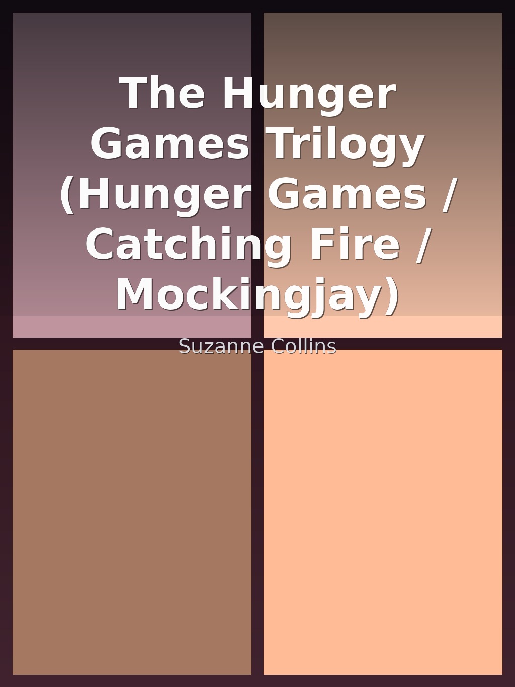 The Hunger Games Trilogy (Hunger Games / Catching Fire / Mockingjay) by Suzanne Collins book cover