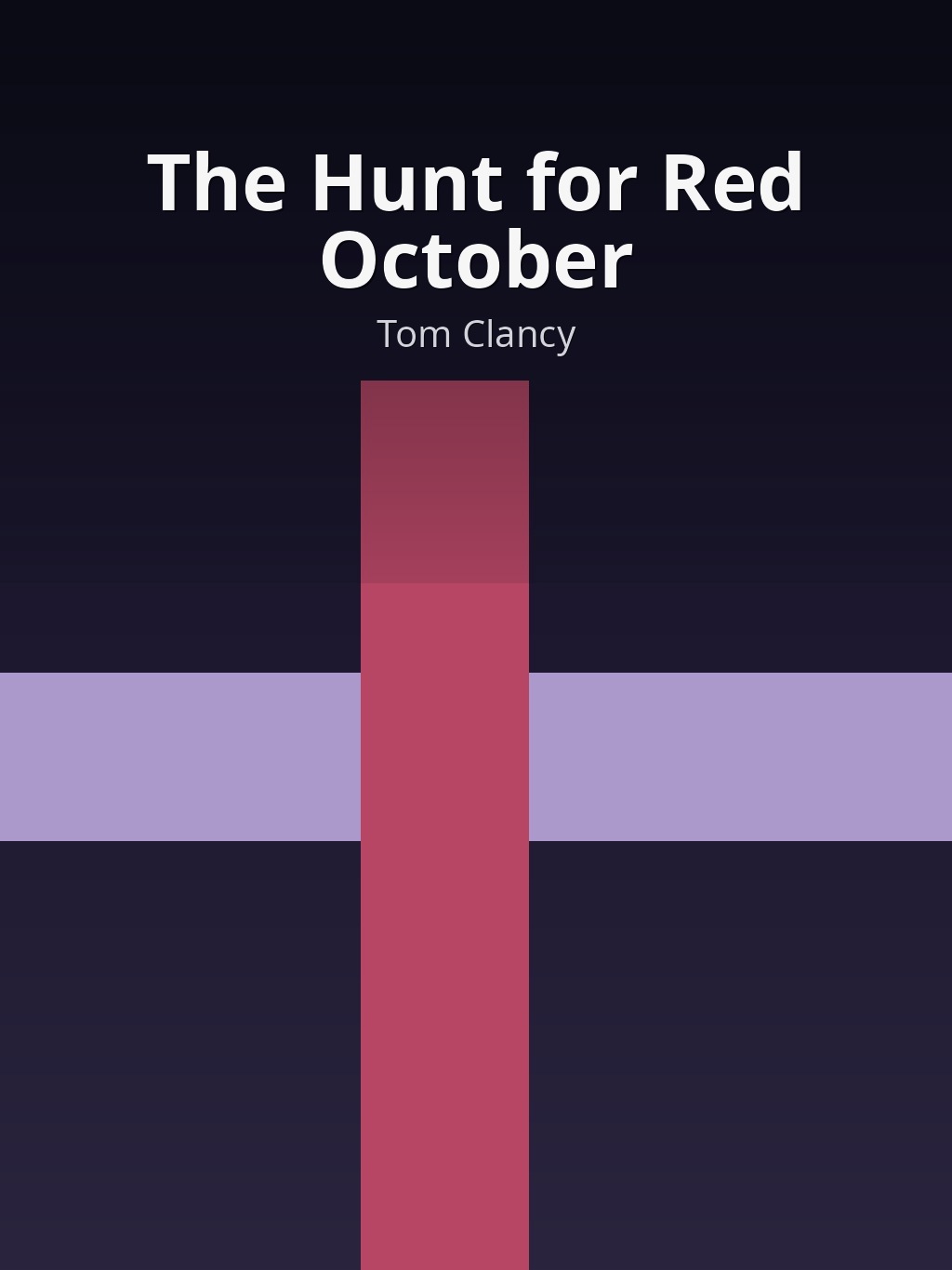 The Hunt for Red October by Tom Clancy book cover