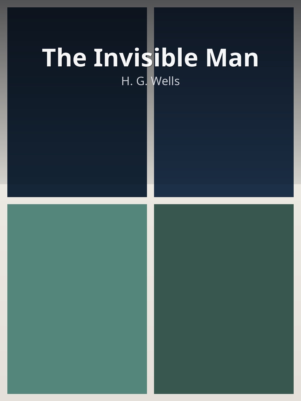 The Invisible Man by H. G. Wells book cover