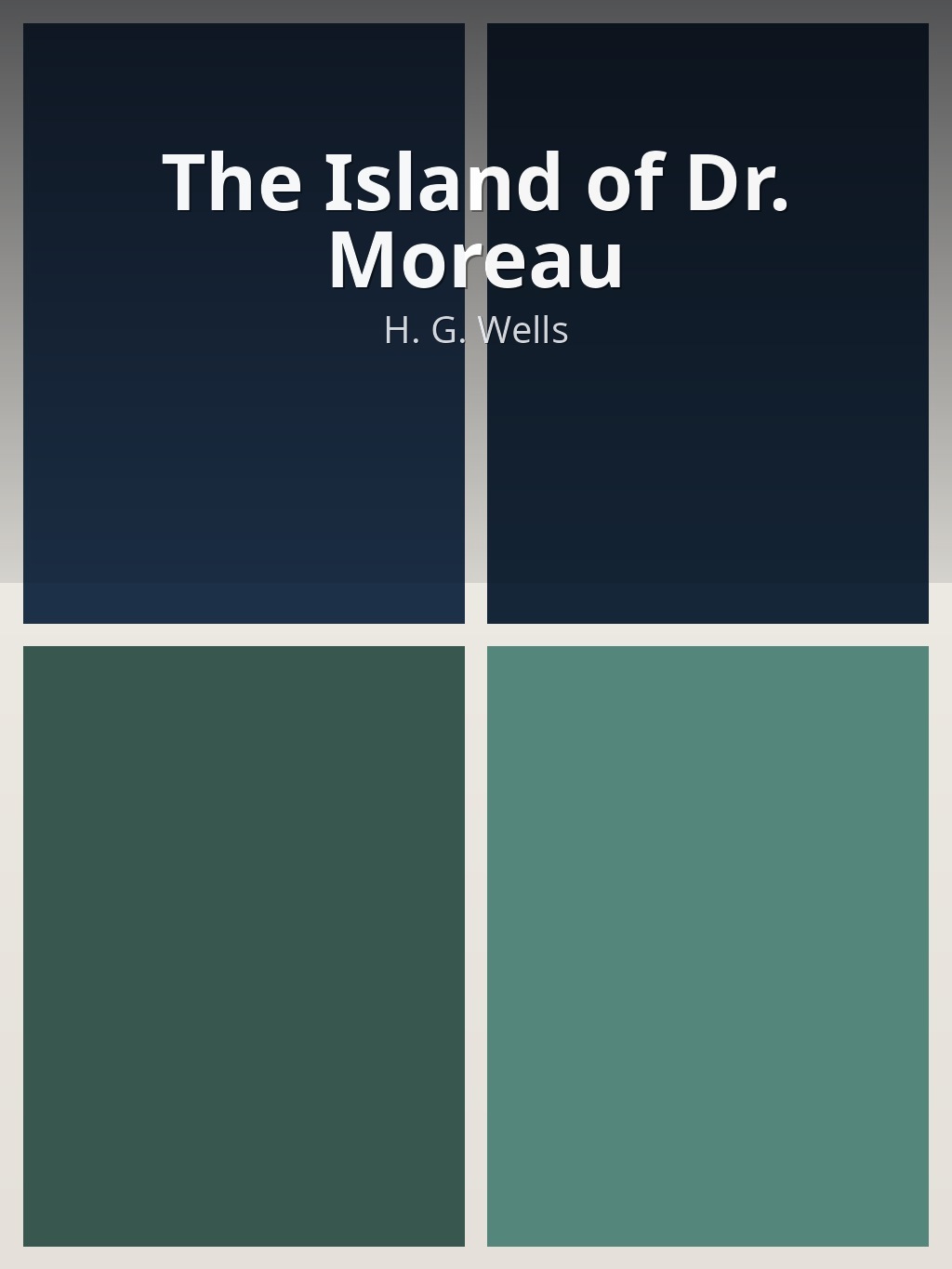 The Island of Dr. Moreau by H. G. Wells book cover