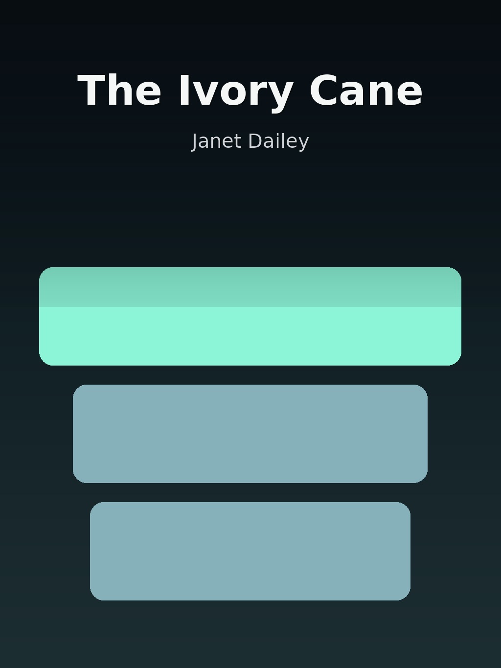 The Ivory Cane by Janet Dailey book cover