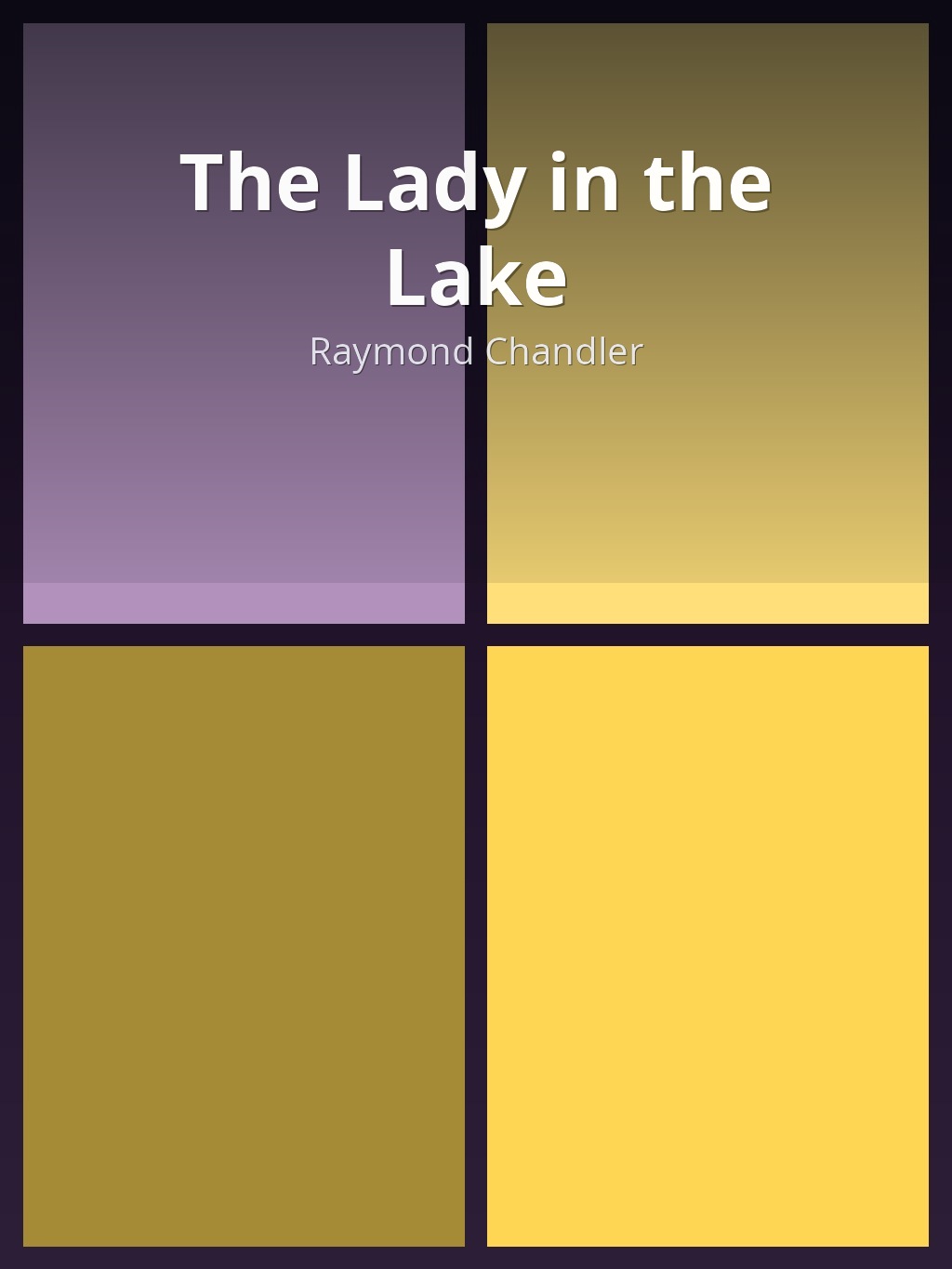 The Lady in the Lake by Raymond Chandler book cover