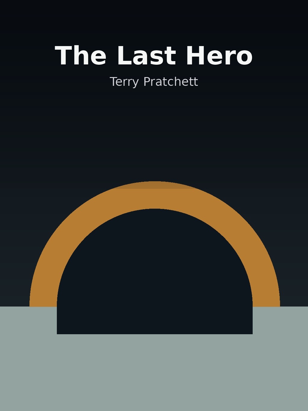 The Last Hero by Terry Pratchett book cover