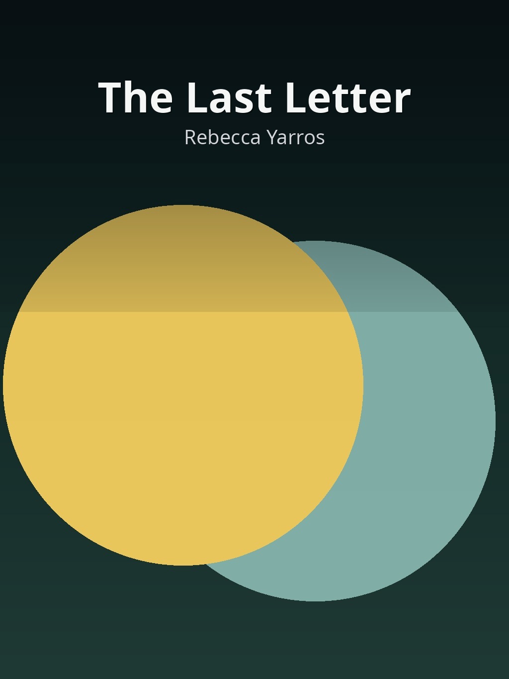 The Last Letter by Rebecca Yarros book cover