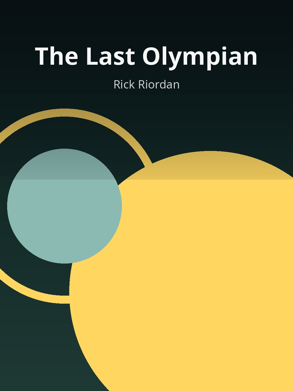 The Last Olympian by Rick Riordan book cover